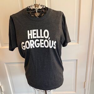 Hello Gorgeous Funny Girl Broadway Black T-Shirt